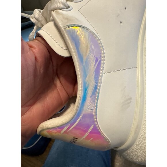Alexander McQueen oversized thick sole Larry Daim White and Iridescent Leather S - Picture 9 of 16